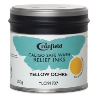 Caligo Water Wash Relief Ink 250ml Yellow Ochre