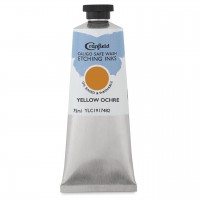 Caligo Safewash Oil Based Etching Ink 250ml Yellow Ochre