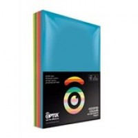 OPTIX COVER PAPER A4 140gsm Asstd Colours 500sh