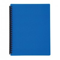 DISPLAY BOOK Clear Front Blue A4 20 sleeves