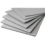 CORRUGATED BOARD SHEETS DOUBLE SIDED COLOURED - SILVER