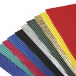 CORRUGATED BOARD 5 ASSORT COLOURS A4 DOUBLE SIDED PK25