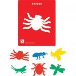E.C. JUMBO STENCILS INSECTS 6pc