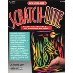 SCRATCH ART FILM STAINED GLASS EFFECT A4 PK10