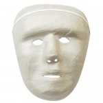 MASKS PAPER MACHE Adult Face Mask 17cm ea