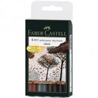 Faber Castell Pitt Artist  Brush Pen Sets 6pc