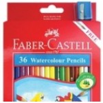 FABER CASTELL COLOURED PENCILS RED RANGE - Watercolour 36pc asstd