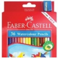 FABER CASTELL COLOURED PENCILS RED RANGE - Watercolour 36pc asstd
