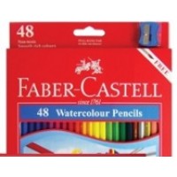 FABER CASTELL COLOURED PENCILS RED RANGE - Watercolour 48pc asstd