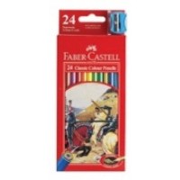 FABER CASTELL COLOURED PENCILS RED RANGE Classic 24pc asstd