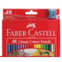 FABER CASTELL COLOURED PENCILS RED RANGE Classic 48pc asstd