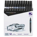 PRISMACOLOR Double Ended Markers Cool Grey Colours 12pc