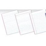 LINED PADS Foolscap 8mm 100 page