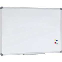 OPW 900x600mm Aluminium Frame Magnetic Whiteboard 