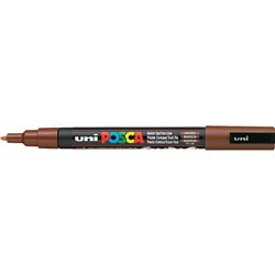 Uni Posca Paint Marker PC-3M  Fine 1.3mm Bullet Tip  Brown