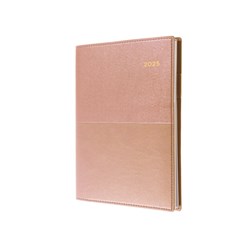 Collins 2025 Vanessa 145 A4 Day To A Page Rose Gold Diary