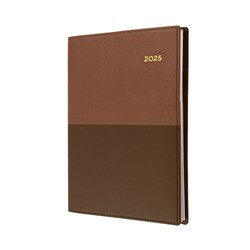 Collins 2025 Vanessa 145 A4 Day To A Page Brown Diary