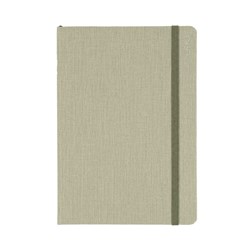 Debden 2025 Designer D18 A5 Day To A Page Green Textured Fabric Diary