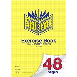 A4 48 Page 14mm Dotted Thirds Exercise Book