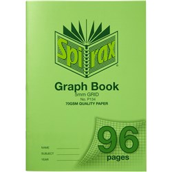 A4 96 Page 5mm Graph Exercise Book