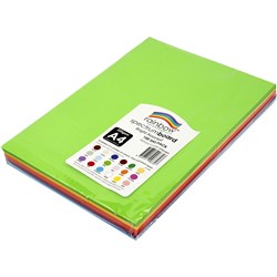 Rainbow A4 Bright Assorted 220gsm Spectrum Board