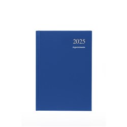 Collins 2025 Essential A5 Day To Page Blue Appointment Diary