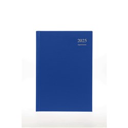 Collins 2025 Essential A4 Day To Page Blue Appointment Diary