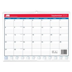 Sasco 2025 530x395mm Month To View Wall Calendar