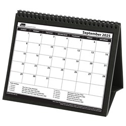 Sasco 2025 210x180mm Month To View Desk Calendar