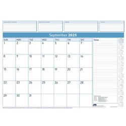 Sasco 2025 518x378mm Deluxe Month to View Desk Top Year Planner Refill