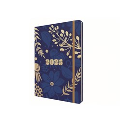 Collins 2025 Abstract Botanicals Navy A5 Week To View Recycled Diary