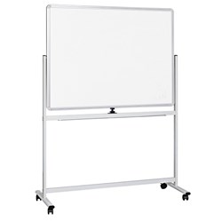 OPW 1200x900mm Aluminium Frame Magnetic Mobile Whiteboard 