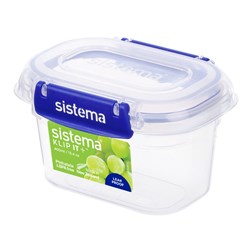 Sistema Klip It Plus Rectangle Food Storage Container 400ml Clear