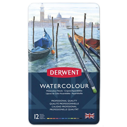 Derwent Watercolour Assorted Pencils 12's