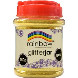 Rainbow Glitter Jar 250G Gold