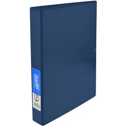 Bantex Insert Binder Standard A4 2D Ring 25mm Blue