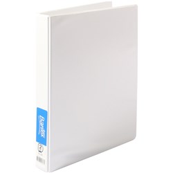 A4 2 D Ring 25mm White Insert Binder