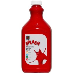 Splash Acrylic Paint - 2L - Toffee Apple (Red)