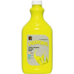 Paint Liquicryl Arcylic Fluorescent Yellow 2 Litre