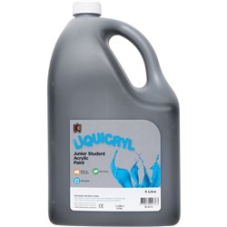 Paint Liquicryl Brilliant Black 5 Litre