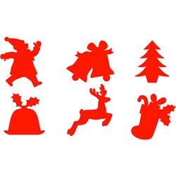 Ec Paint Stamper Set 6 Christmas