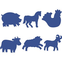 Ec Paint Stamper Set 6 Farm Animals