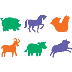 Ec Stencil Farm Animals 205X205Mm 6S