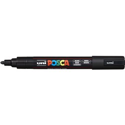 Posca PC-5M Black 2.5mm Medium Bullet Paint Marker