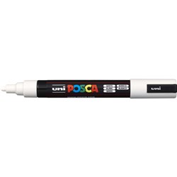 Posca PC-5M White 2.5mm Medium Bullet Paint Marker