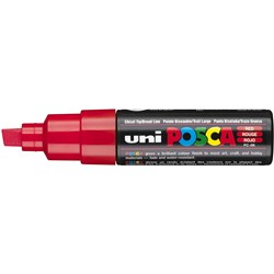 Posca PC-8K Red 8mm Broad Chisel Paint Marker