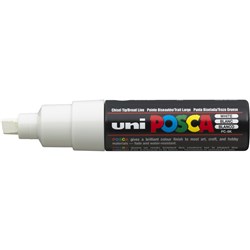 Posca PC-8K White 8mm Broad Chisel Paint Marker