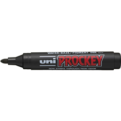 Uni Prockey Black Permanent Bullet Tip Marker