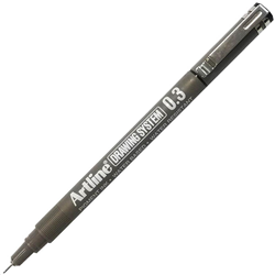 Artline 233 0.3mm Black Drawing Pen