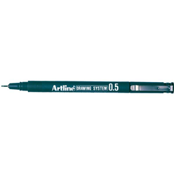 Artline 235 0.5mm Black Drawing Pen